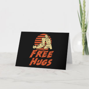 Funny Free Hugs - Brazilian Jiu-Jitsu, BJJ Gift Kort