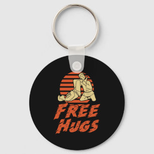 Funny Free Hugs - Brazilian Jiu-Jitsu, BJJ Gift Nyckelring