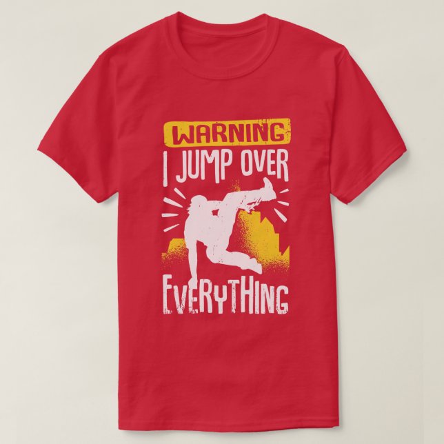 Funny Freerunning Freerunner Parkour Traceur Gift T Shirt (Design framsida)