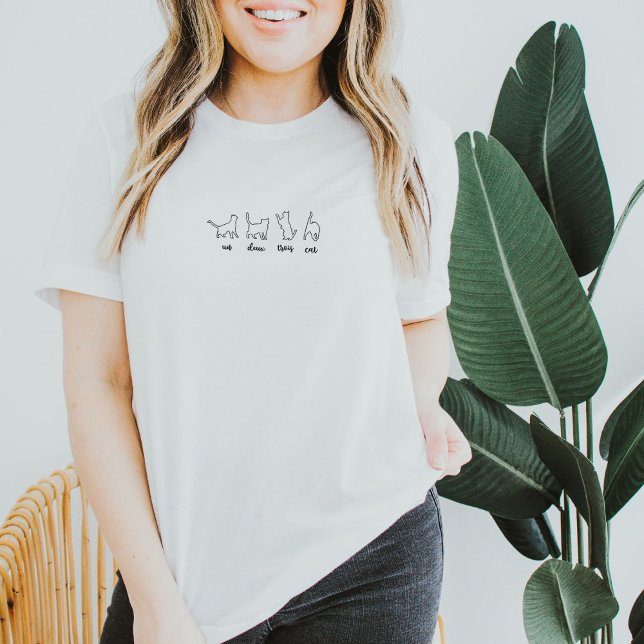 Funny French Cat Quote And Line Illustration T Shirt (Skapare uppladdad)