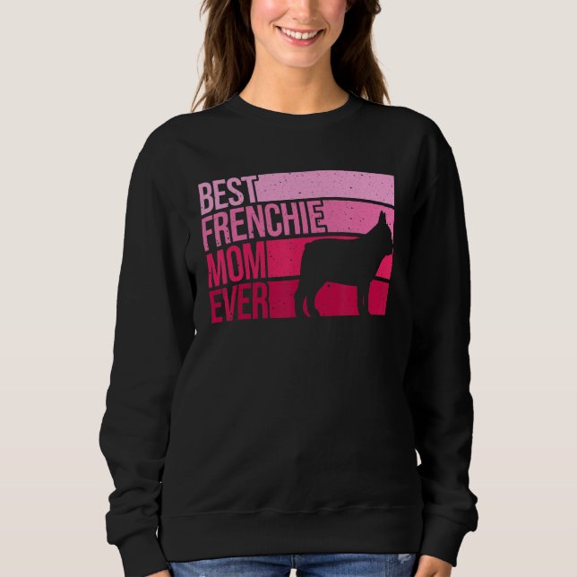 Funny Frenchie Mamma for Women Girls Fransk Bulldo T Shirt (Framsida)