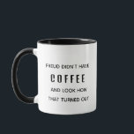 Funny Freud hade ingen kaffepsykologi Mugg<br><div class="desc">Börja din dag med ett litet stycke humor och en hälsosam koffeindos! Det här myrkliga mugg har det kinkiga citatet "Freud hade inte kaffe och se hur det blev av", som ger en lekfull nod till en av psykologernas underbarer. Vare sig du är terapeut, psykolog student eller bara någon som...</div>