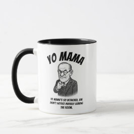 Funny Freud "Yo Mama" Psychology Joke Detached Mugg