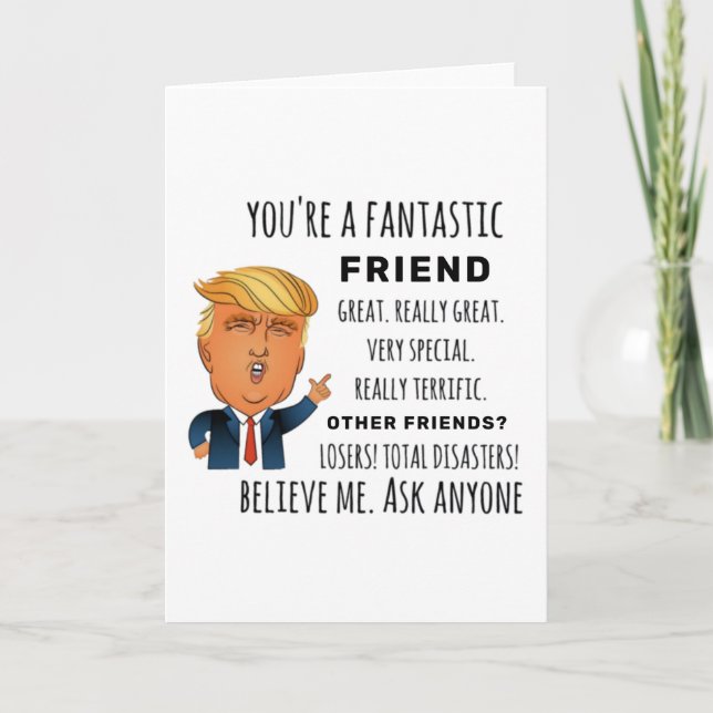 Funny Friend Birthday Best Gift Kort (Framsida)