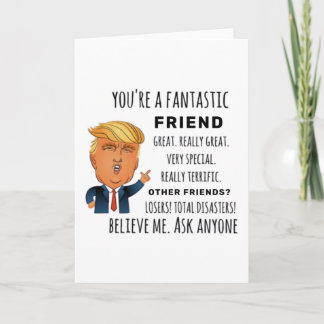 Funny Friend Birthday Best Gift Kort