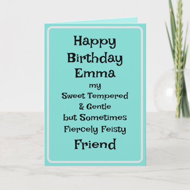 Funny Friend Birthday Card Kort (Framsida)