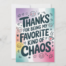 Funny Friend Thank You Card Tack Kort