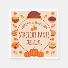 Funny Friendsgiving Party Tableware Pappersservett