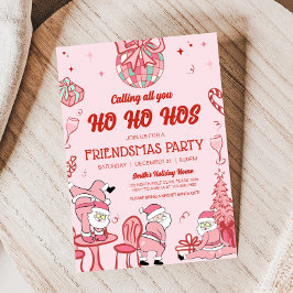 Funny Friendsmas Santa Ho Ho-gästen Party Inbjudningar