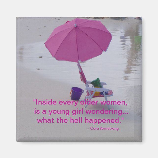 Funny Frig Magnets Older Women Humor Magnet (Framsidan)