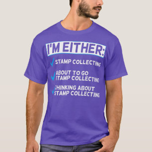 Funny Frimärke Collating Älskare Philatelist T Shirt