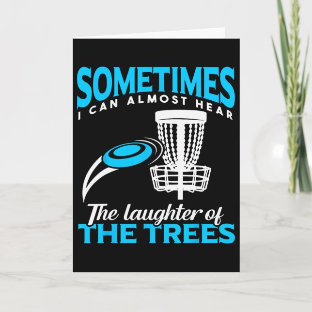 Funny Frisbee Golf Disc Golf Player Men  Kort (Framsida)