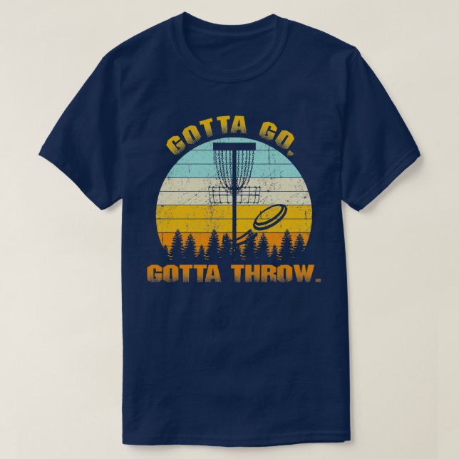 Funny Frisbee Retro Disk Golf Quote Stupid Träd 10 T Shirt (Design framsida)