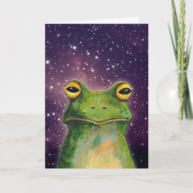 Funny Frog Birthday Kort (Framsida)