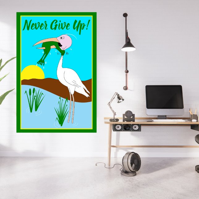 Funny Frog Choking Bird Inational Poster (Skapare uppladdad)