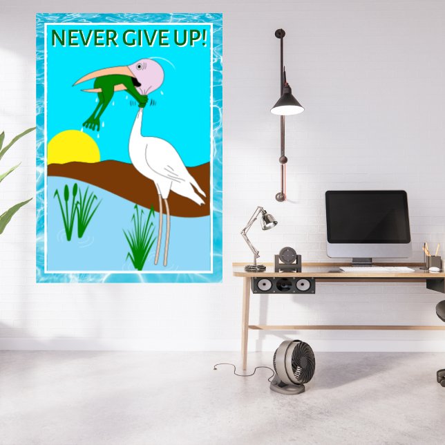 Funny Frog Choking Bird Inational Poster (Skapare uppladdad)
