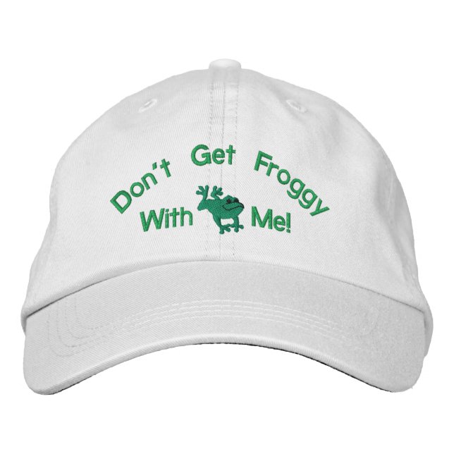 Funny Frog Embroized Hat Broderad Keps (Framsida)