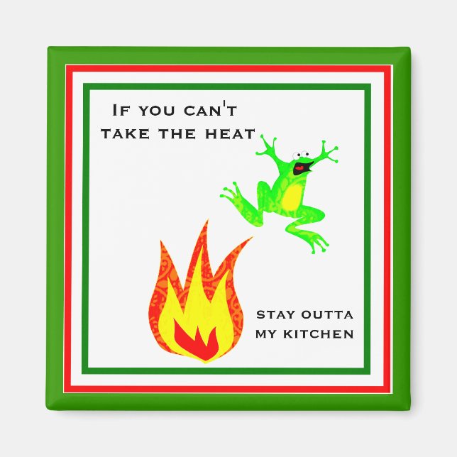 Funny Frog Kitchen Magnet (Framsidan)