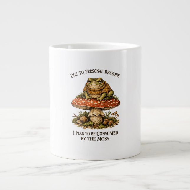 Funny Frog Mushroom  Jumbo Mugg (Framsidan)