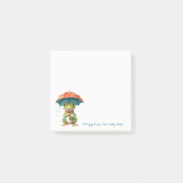 Funny Frog Notes – Rainy Day Joy Post-it Block
