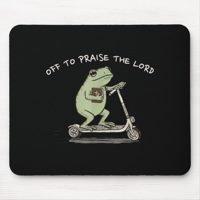 Funny Frog Off To Praise The Lord Christian Scoote Musmatta (Framsidan)