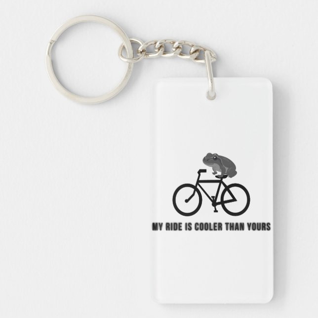 Funny Frog on Bike T-Shirt | Cool Cycling Animal  (Framsidan)