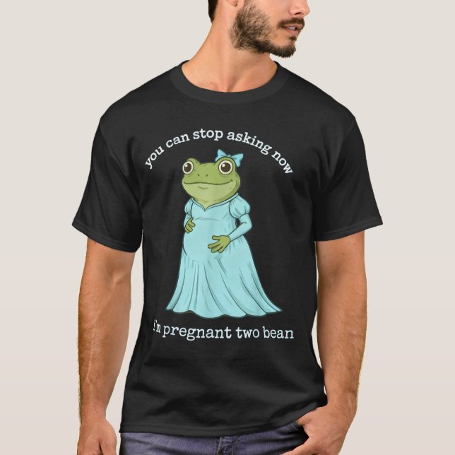 Funny Frog Pregnancy Announcement Medieval Pregnan T Shirt (Framsida)