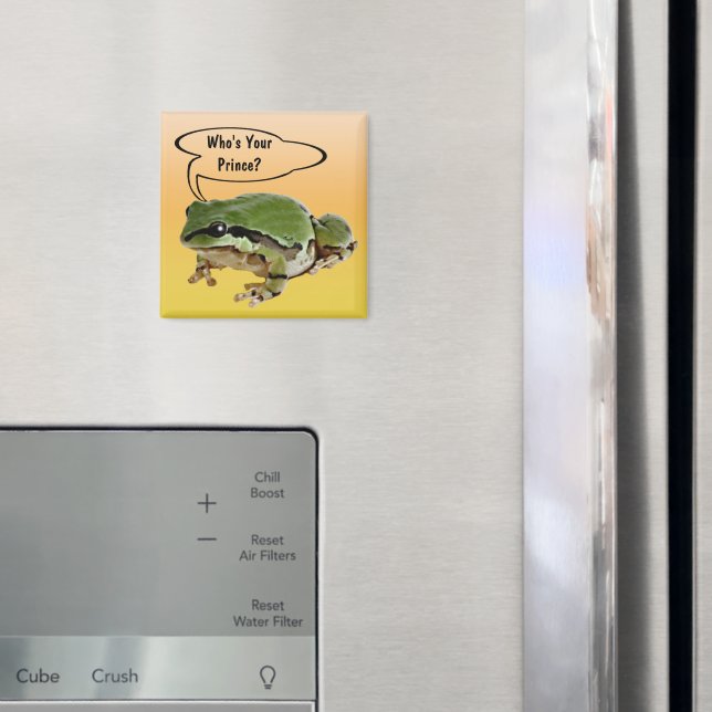 Funny Frog Prince Photograph Personlig Magnet (In Situ (Fridge))
