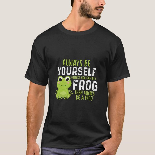Funny Frog Shirt | Sarkastic T-Shirt | Funny Frog (Framsida)