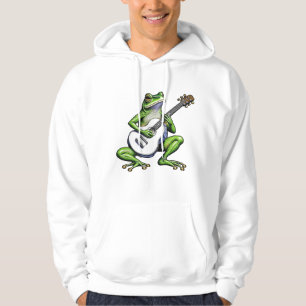 Funny Frog Spela Guitar Hoodie