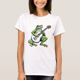 Funny Frog Spela Guitar T Shirt