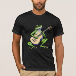 Funny Frog Spela Guitar T Shirt