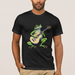 Funny Frog Spela Guitar T Shirt