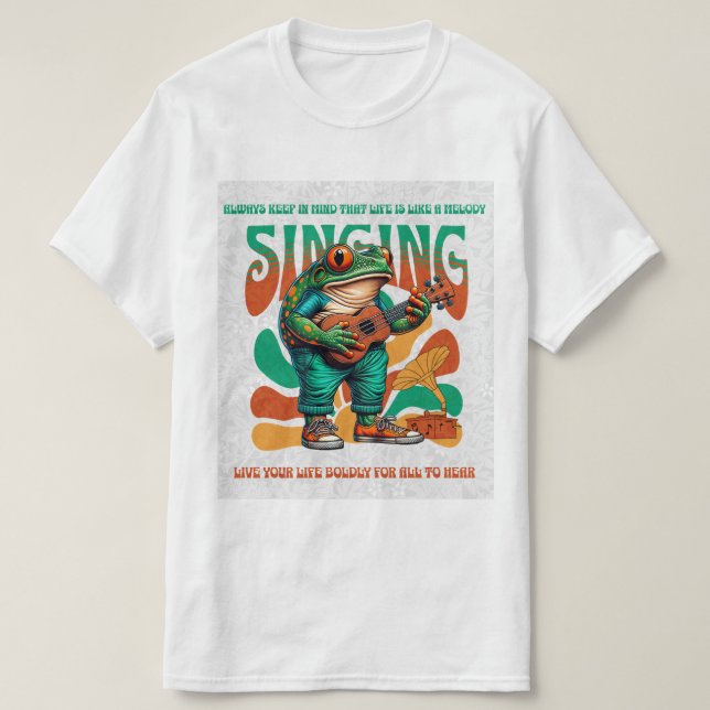 Funny Frog T Shirt (Design framsida)