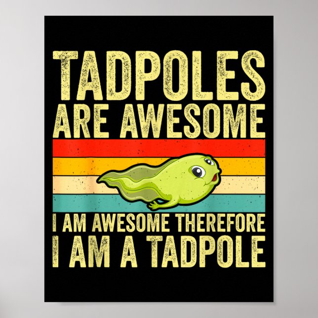 Funny Frog Tadle Lovers Design For Men Women Kids  Poster (Framsidan)