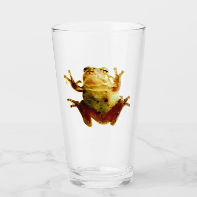 Funny Frog Toad Grönt Glass Kopp (Framsida)