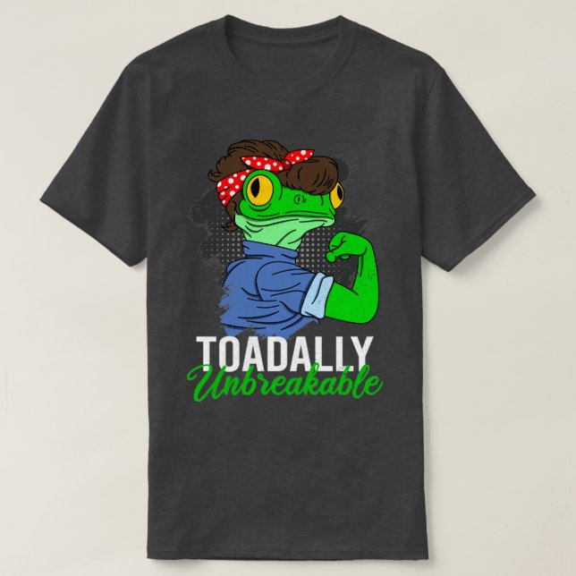 Funny Frog Toadally Unbryable Gift T Shirt (Design framsida)