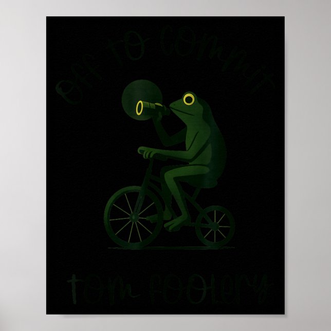 Funny Frog Wizard Off To Commit Tom Foolery Eclips Poster (Framsidan)