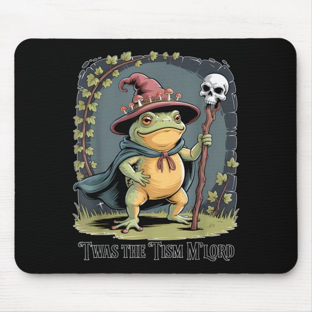 Funny Frog Wizard twas The tism M'lord Fantasy Art Musmatta (Framsidan)
