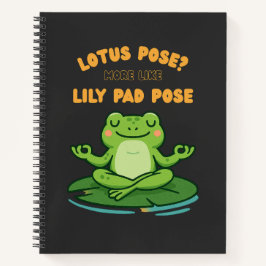 Funny Frog Yoga Tecknad Lotus Lily Pad Pose Design