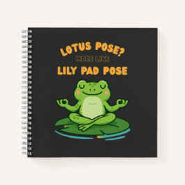 Funny Frog Yoga Tecknad Lotus Lily Pad Pose Design