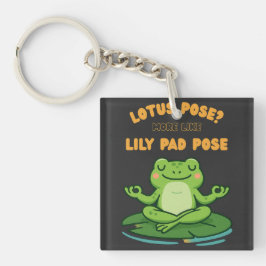 Funny Frog Yoga Tecknad Lotus Lily Pad Pose Design