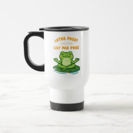 Funny Frog Yoga Tecknad Lotus Lily Pad Pose Design Resemugg