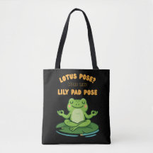 Funny Frog Yoga Tecknad Lotus Lily Pad Pose Design