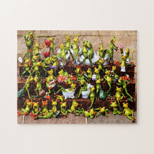 Funny Frogs Pussel (Horisontell)