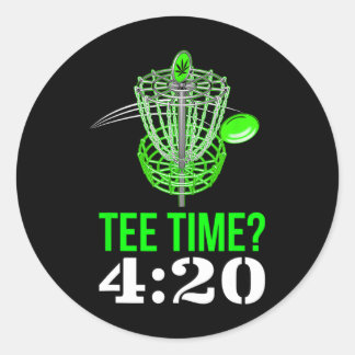 Funny Frolf Shirt - Frisbee Golf T Shirt - Tee Tim Runt Klistermärke