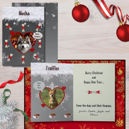 Funny "From the Dogs" Dog Lover Christmas Card Kort