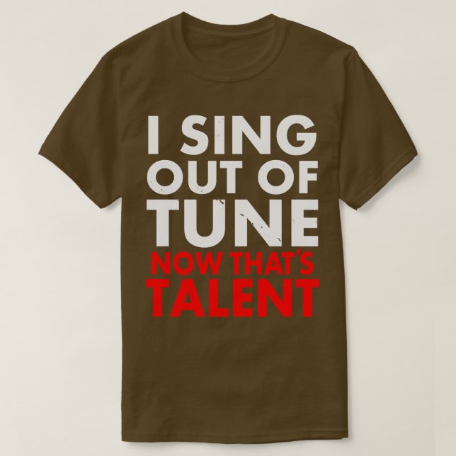 Funny Frustrated Singer Music Musician Karaoke Rol T Shirt (Design framsida)