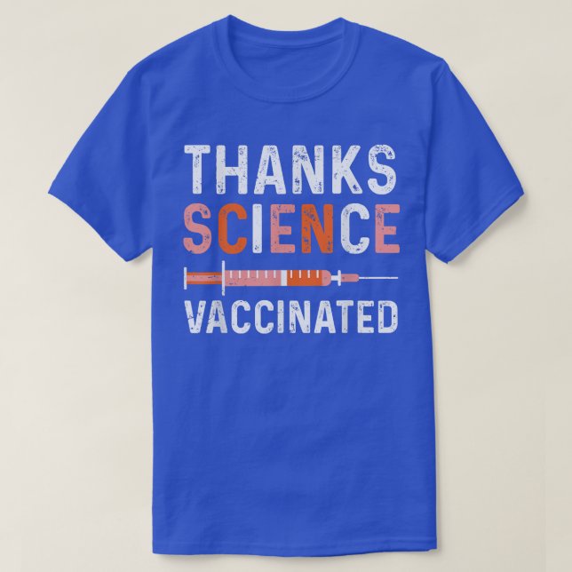 FUNNY Fully Vaccinated Tack Science Pro Vaccine T Shirt (Design framsida)