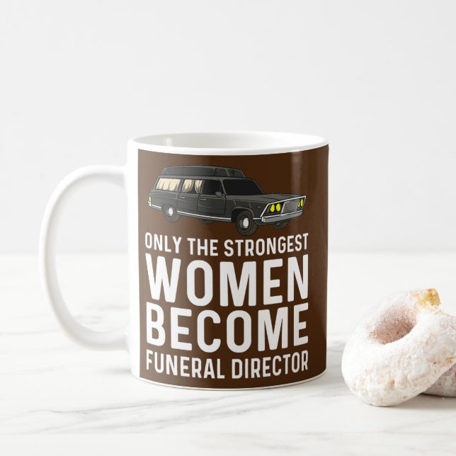 Funny Funeral Director Gift Women Mamma Mortician Kaffemugg (Med munk)